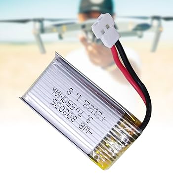 Amazon | WUYANSE 3.7V 500mAh 802035 Lipoバッテリー 高倍率