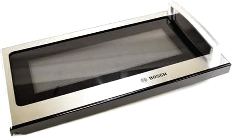 00683860 Genuine OEM Door Assembly (Stainless Steel) for Bosch Microwaves