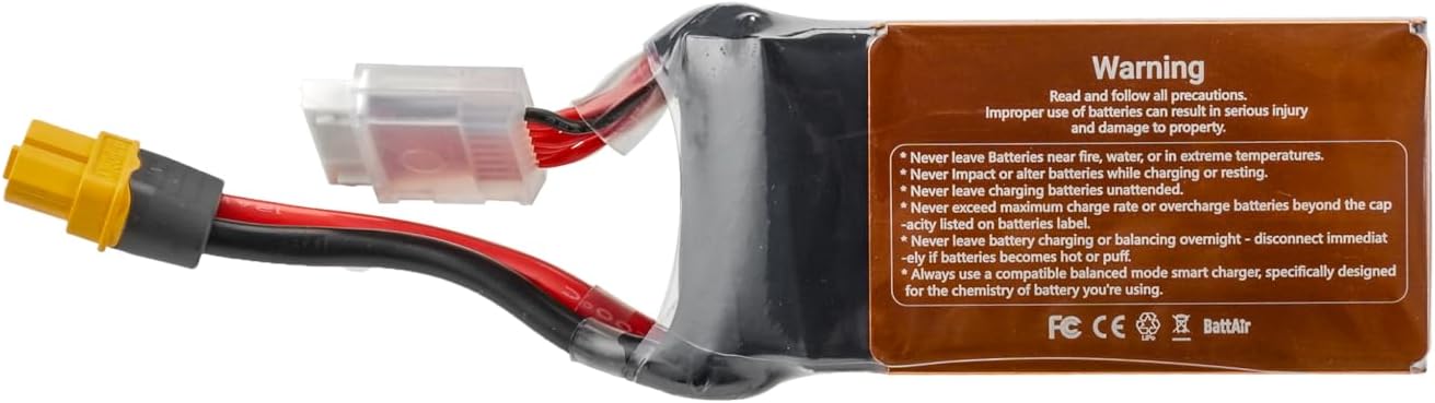 ISDT 22.2 V Smart Lipo Batteries 6S 1300 mAh 80C BattAir RC Car Battery with XT-60 Plug Hobby Batteries with Lipo Bag for RC Aeroplane Helicopter Tarpaulin Boat 1:10, Operated by Mobile Phone (2