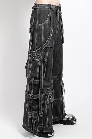 Tripp NYC Ring Strap Pants [Black Denim] XXL