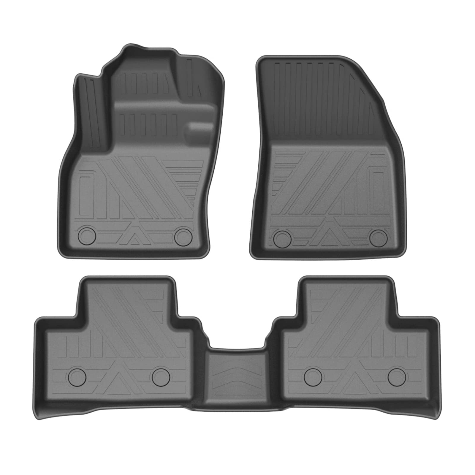 GAFAT Volvo XC40 Tappetini Abitacolo, Tappetino in Gomma Originale TPE Scansione 3D Bordo Alto, Accessori per Volvo XC40 [Non per Hybird & EV]