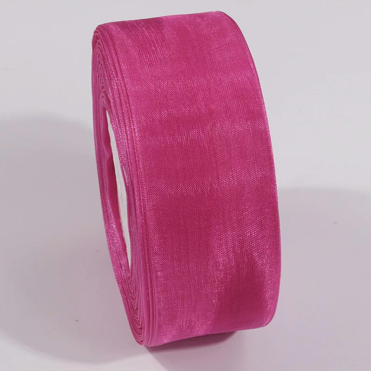 CIVIOOH 50 Yards Sheer Chiffon Ribbon Organza Satin Ribbons for Gift Wrapping Wedding Decoration Bouquets Party DIY Crafts