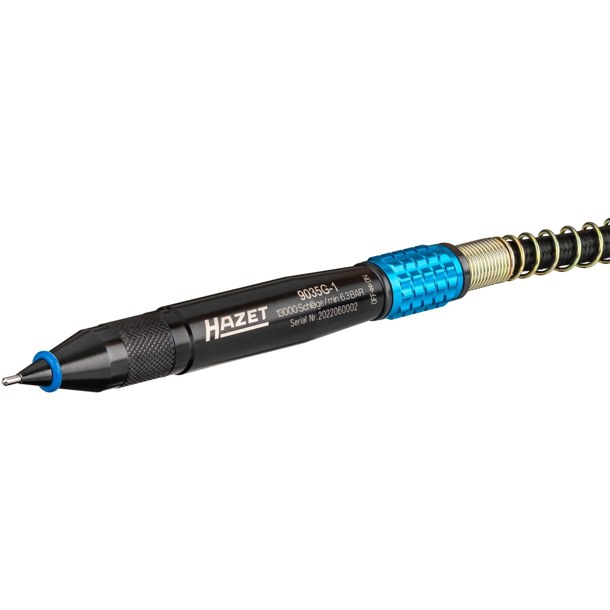 Penna per incisioni HAZET 9035G-1 | marcatura precisa e permanente dei pezzi da lavorare | per metallo, pietra, ceramica, plastica | design sottile e sensazione '.