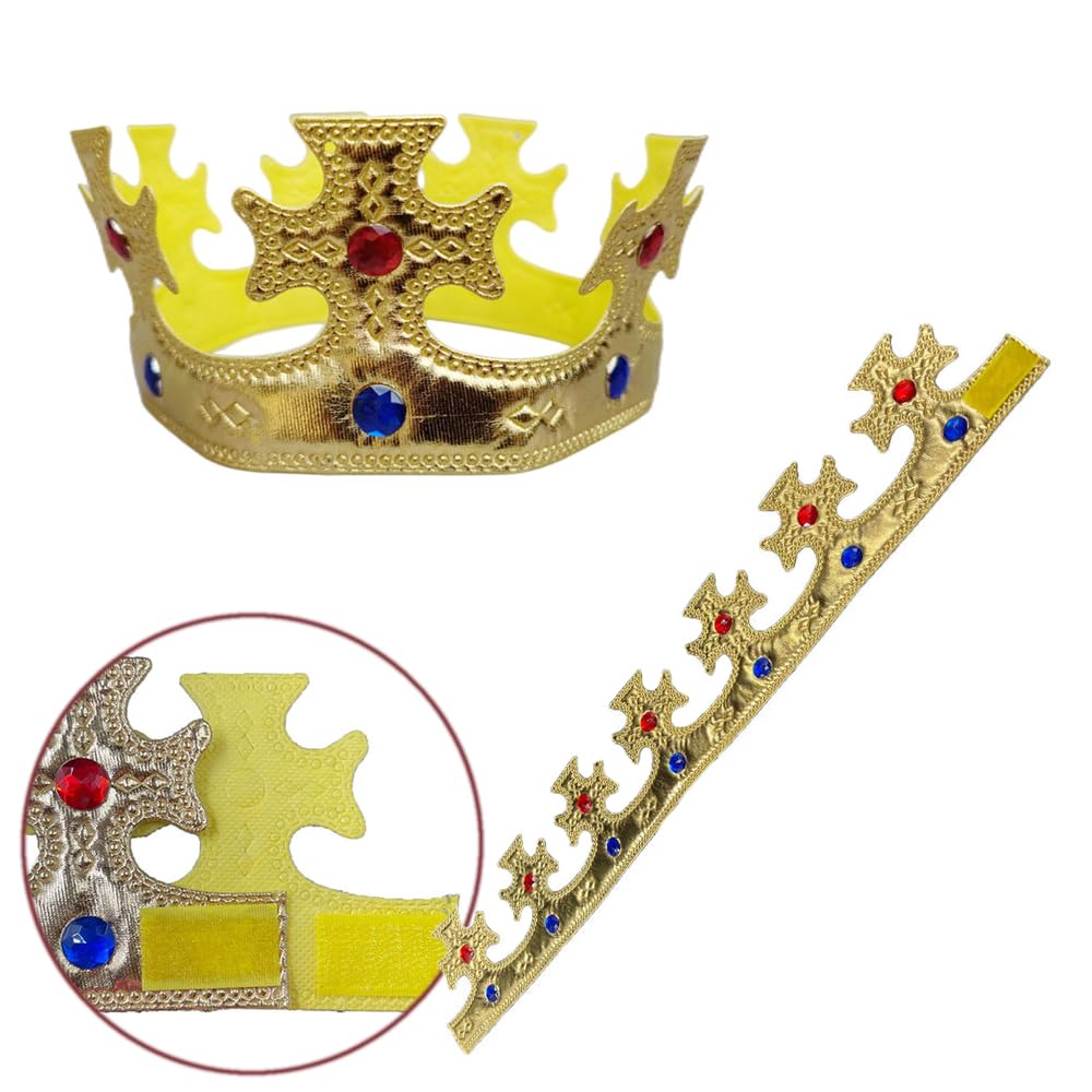 MIVAIUN 4 Pièces Couronne de Roi Chapeau de Fête Corona de Reine Crown D'anniversaire Couronne de Fête Accessoire de Costume Accessoire de Déguisement pour Enfants Adultes(4 Pièces MIVAIUN 4 Pièces Couronne de Roi Chapeau de Fête Corona de Reine Crown D'anniversaire Couronne de Fête Accessoire de Costume Accessoire de Déguisement pour Enfants Adultes(4 Pièces