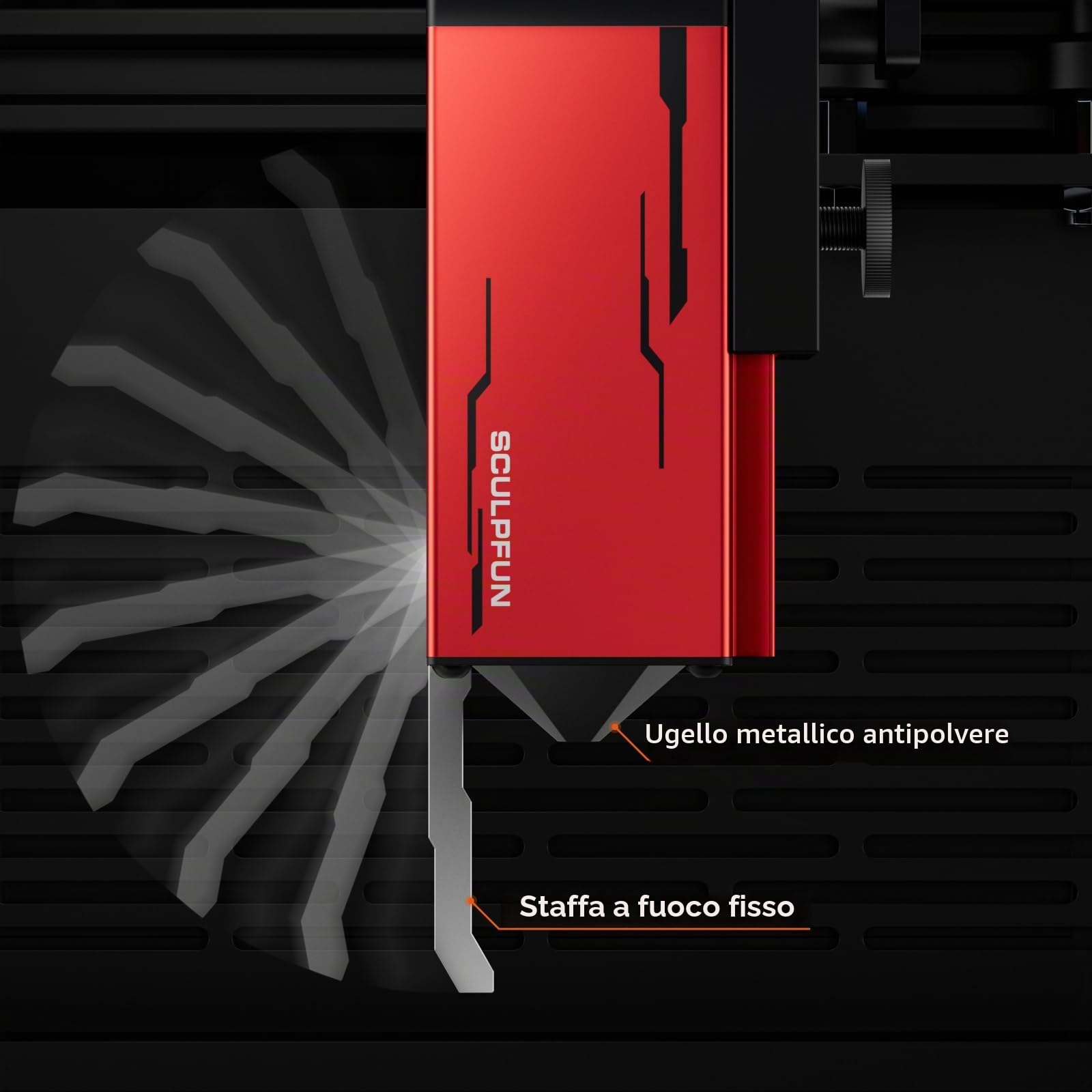 SCULPFUN iCube 3W Incisore laser, punto laser da 0,02 mm, velocità di incisione 10.000 mm/min, macchina per incisione laser con filtro antifumo, connessione app, 130 x 130 mm