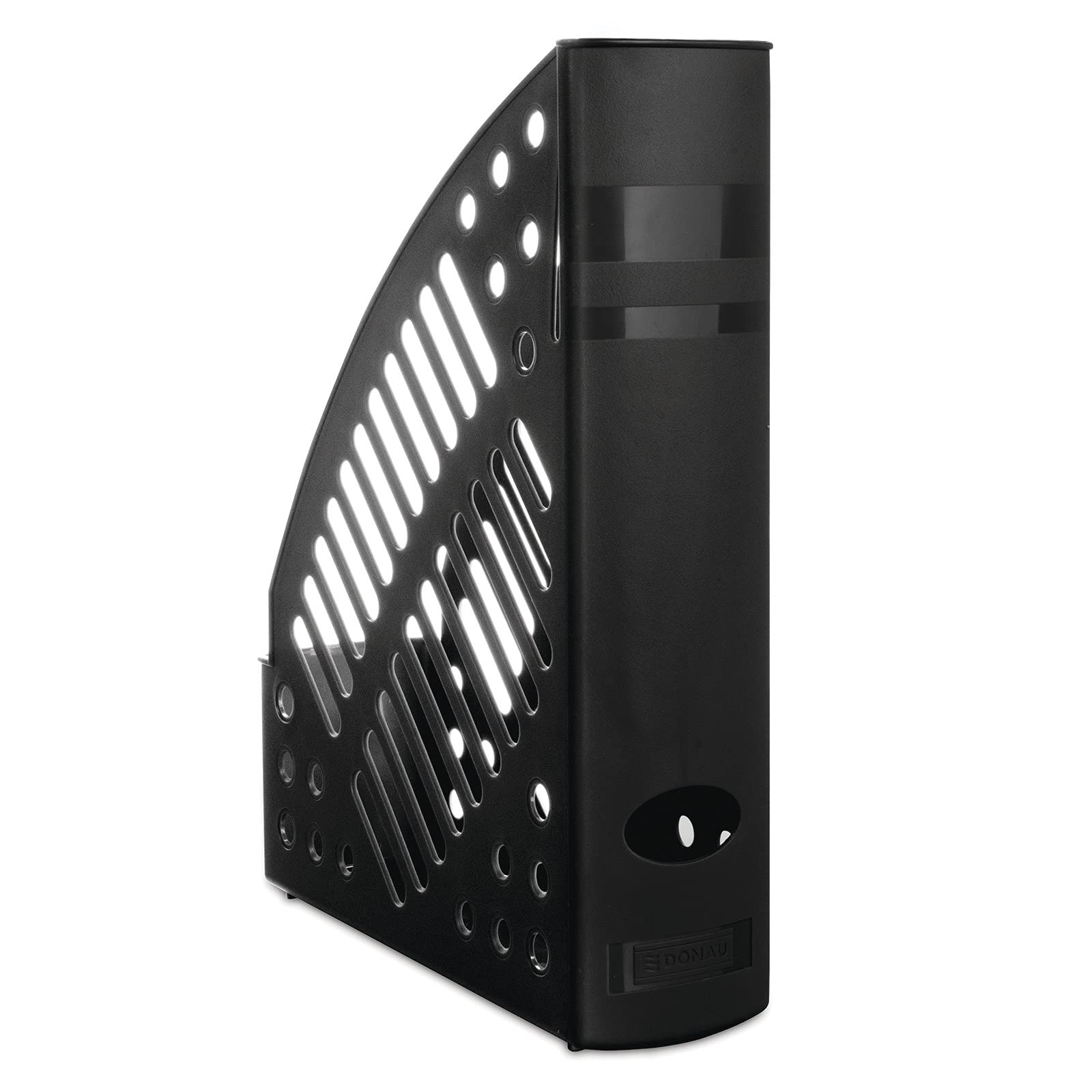 Mesh Magazine File Rack DONAU Polystyrene A4 Black/Document Archiving/Type-A4/70 / Kind-Mesh/Material-Polystyrene/Label-N.a. / Colour-Black/Format-A4 / Weight (g/m2)-N.a. / Width (mm)-70