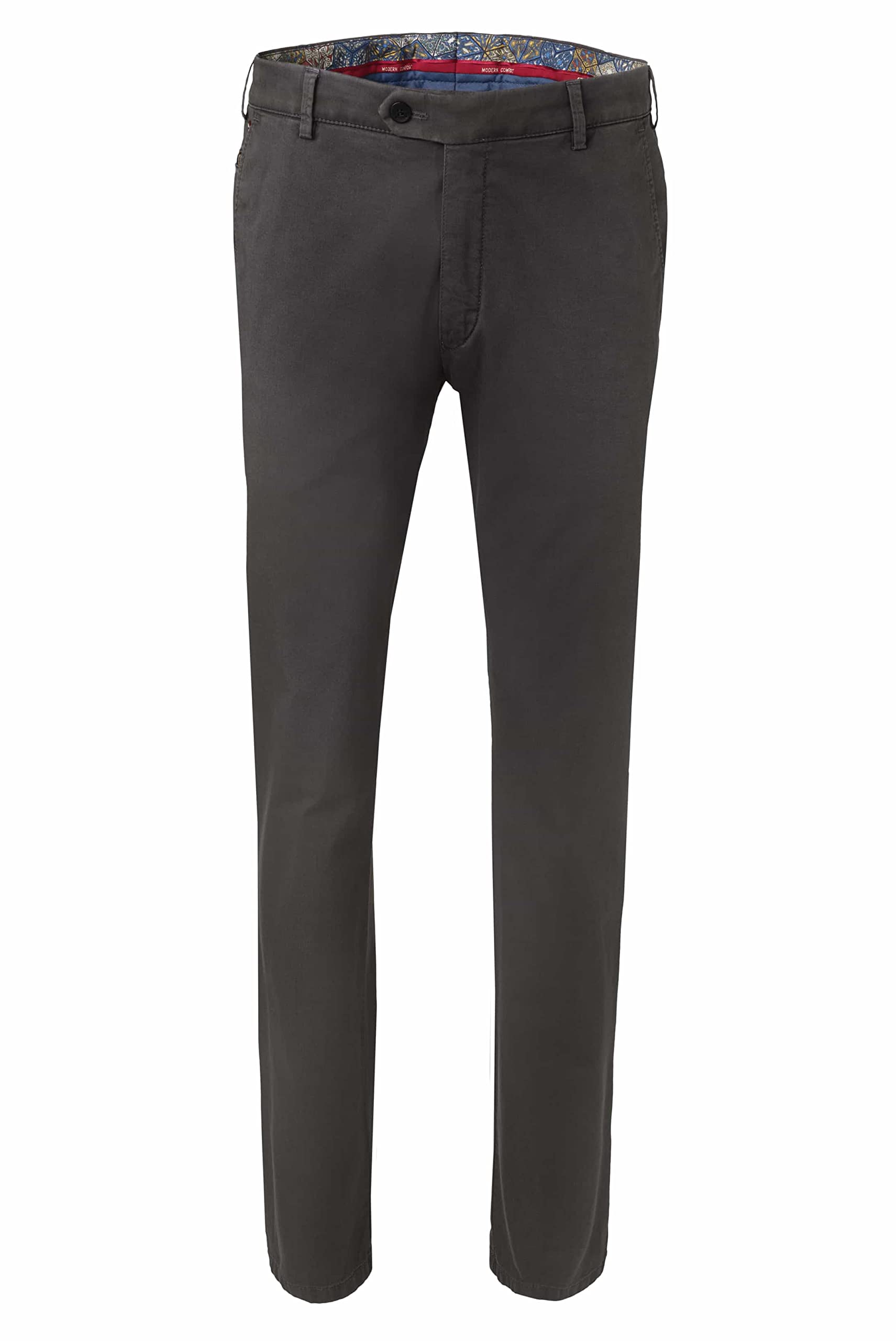 Meyer Men's 08 Anthracite Soft Cotton Chinos