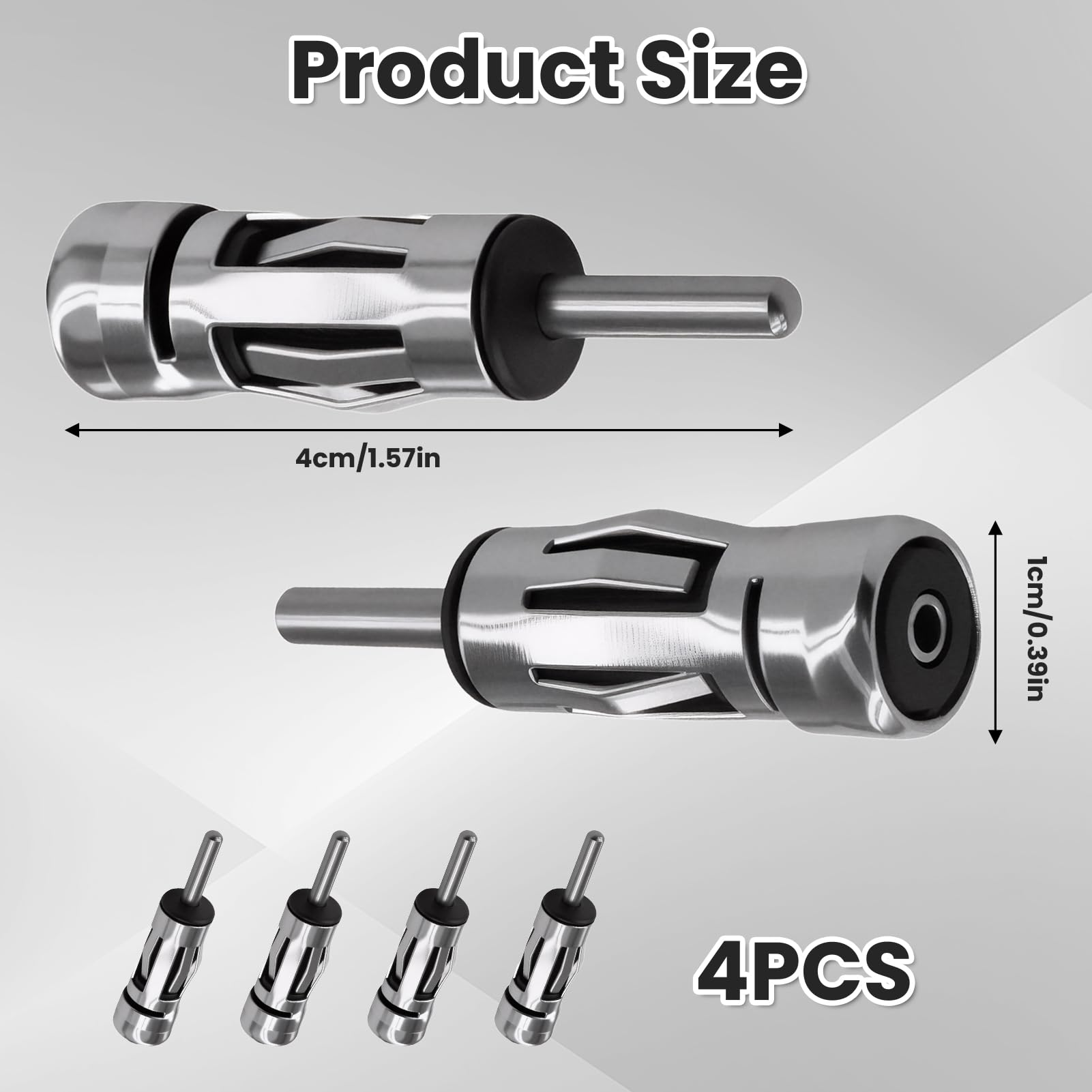 Adattatore Antenna Autoradio, DIN maschio a femmina ISO, Adattatores Antenna Universale per Auto, Adattabile Alla Maggior Parte Delle Auto 2 Pezzi Adattatore Antenna Autoradio, DIN maschio a femmina ISO, Adattatores Antenna Universale per Auto, Adattabile Alla Maggior Parte Delle Auto 2 Pezzi