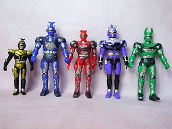 Amazon.co.jp: ビーファイターカブト ソフビ 5体セット