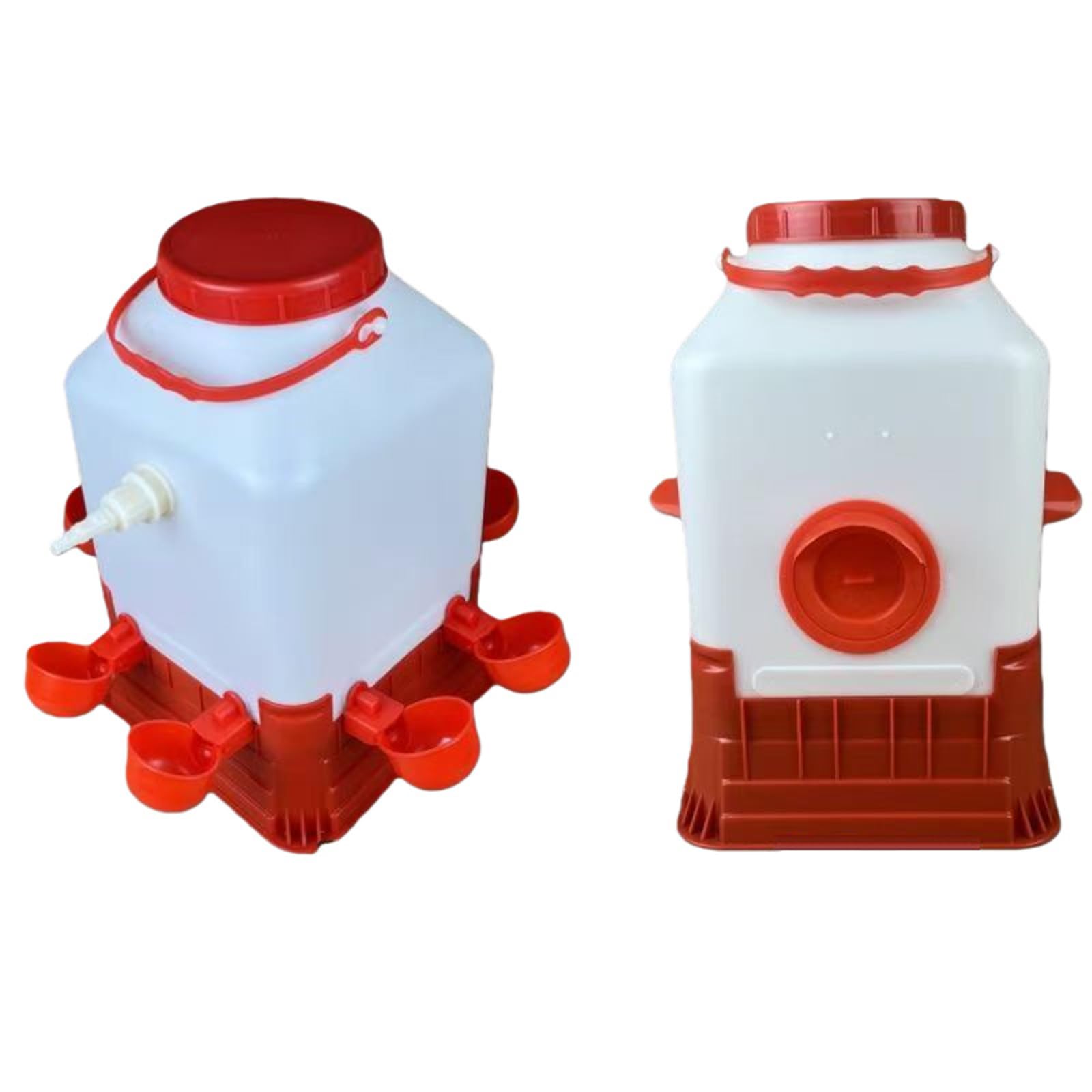 Alimentador automático para pollo, diseño antiresiduos, para aves de corral, gansos, patos, sello a prueba de fugas, herramienta de alimentación antiderrames, dispensador de agua de pollo a