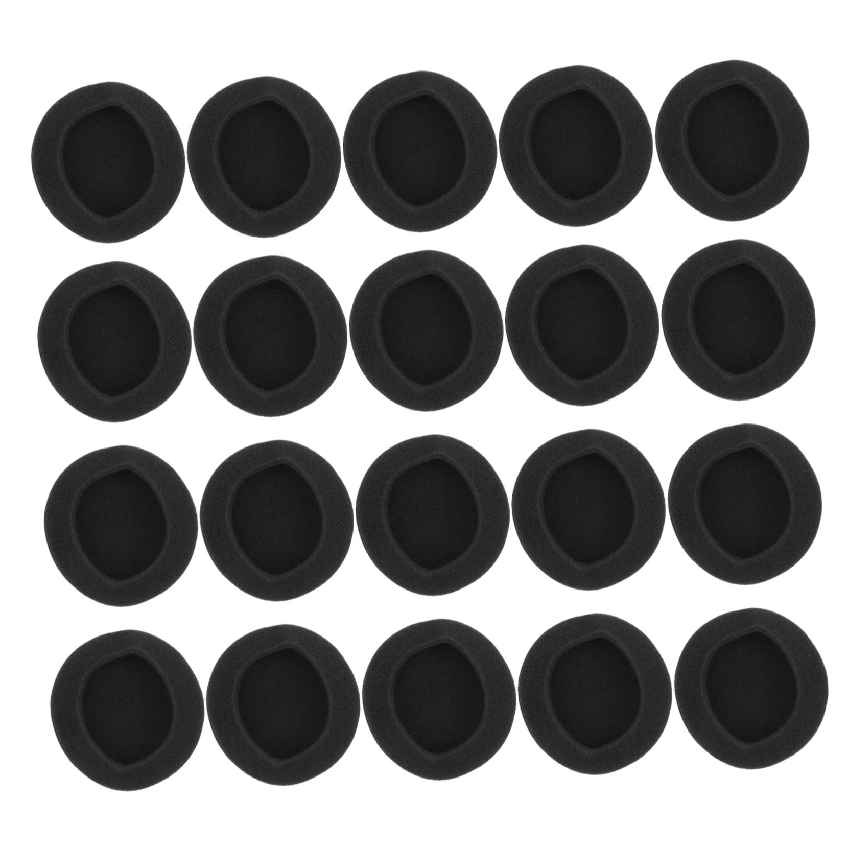 DOITOOL 80 Piezas Fundas Repuesto para Auriculares Piezas Reparación Almohadillas Oreja Cubierta del Cojín del Oído Reemplazar Cuero Repuesto Memoria