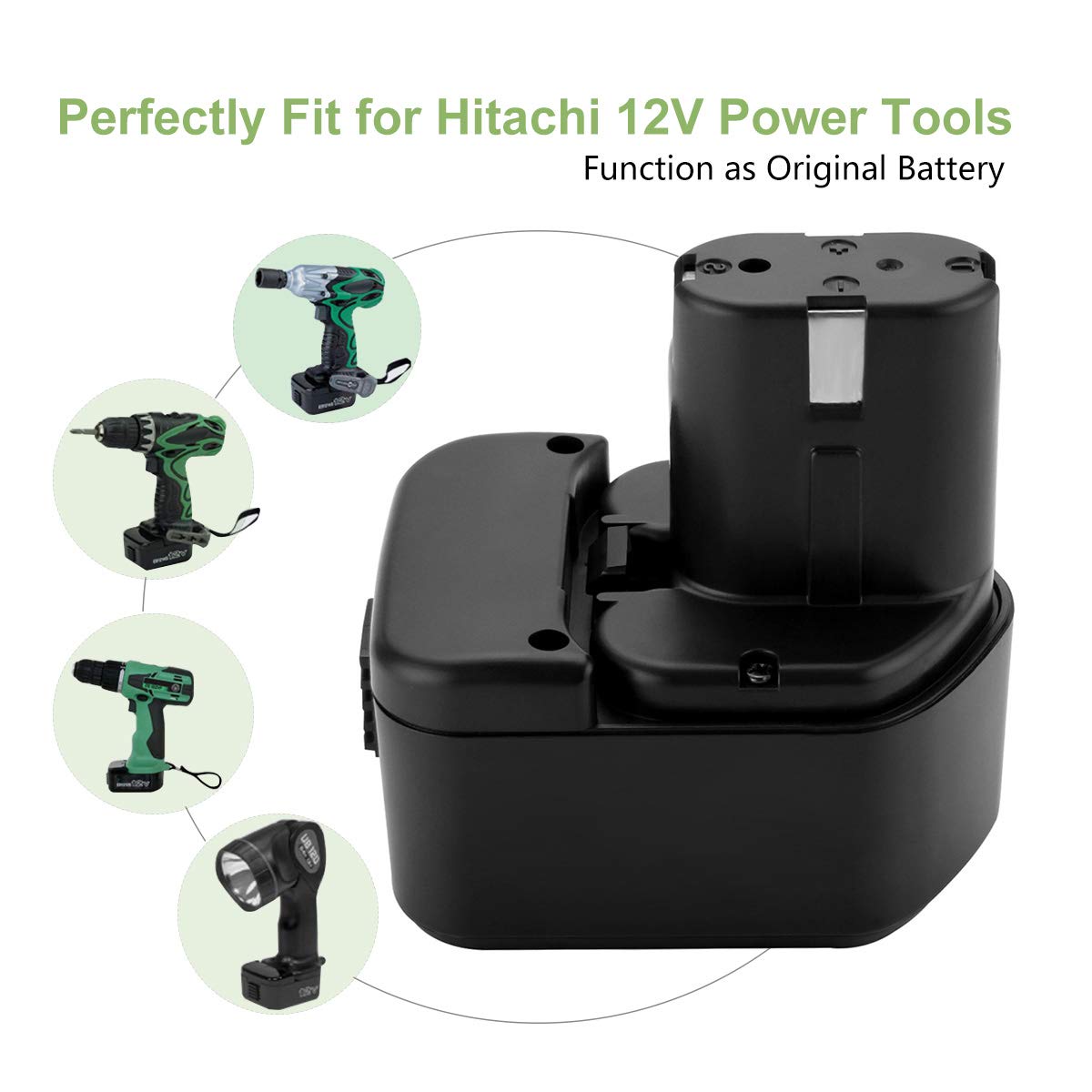 3.5Ah 12V Ni-MH EB1212S Ersatzakku Für Hitachi EB1214L EB1214S EB1220BL EB1220HL