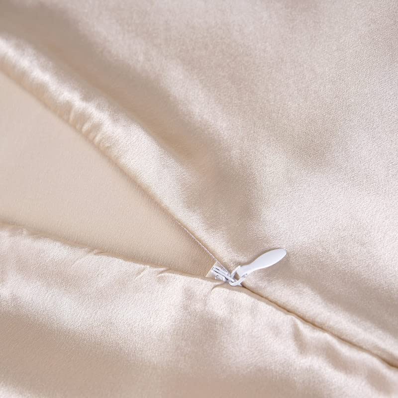 townssilk Both Side 100% 19mm Pure Mulberry Silk Pillowcase for Hair and Skin square 40x40cm size Pillow Case Cushion Cover with Hidden Zipper 600 Thread Count Taupe - Image 4