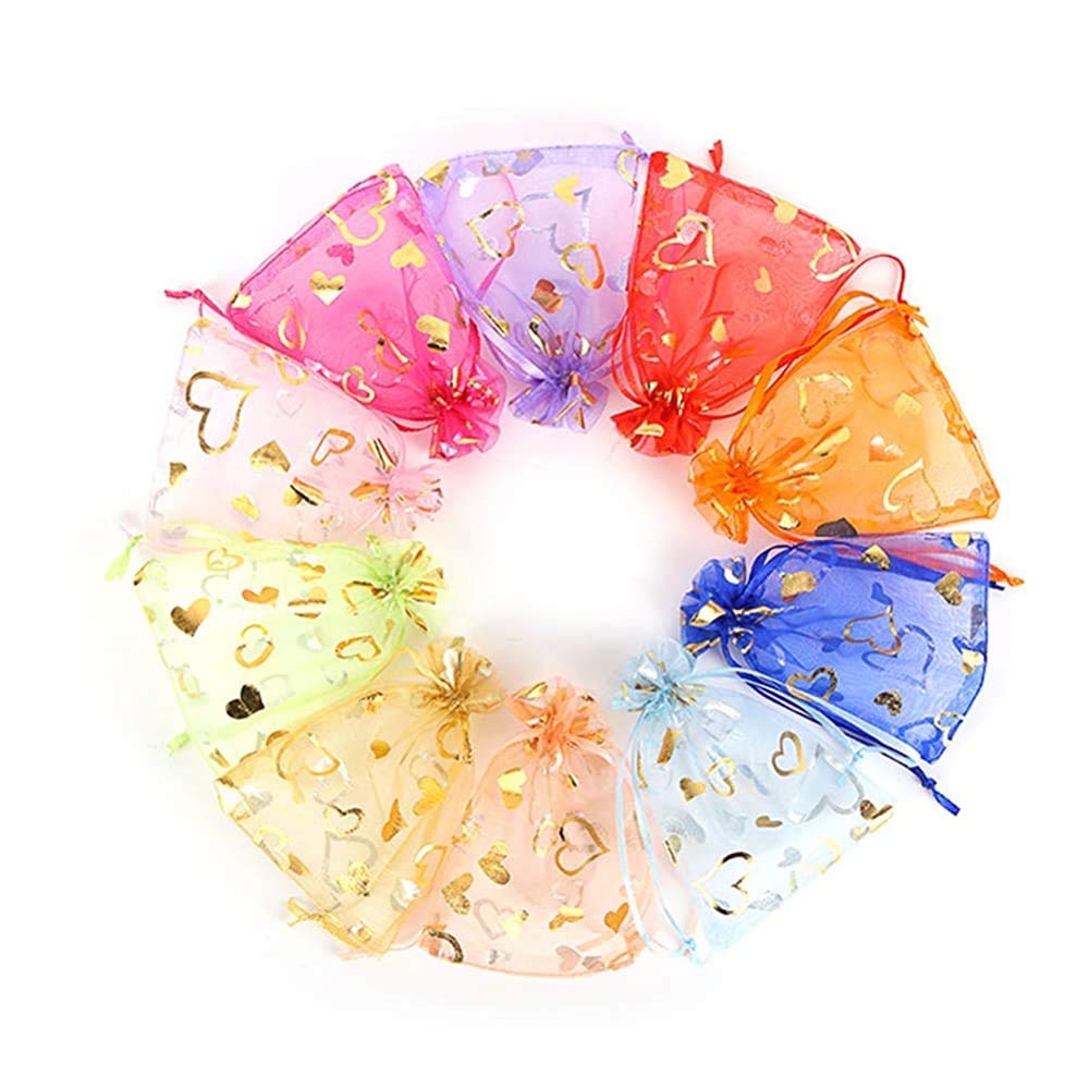 Beingelegant - 100 Pcs. Return Gift Organza Bag for House Warming/Gruh Praesh/Shrimant/Vastu/Pooja/Maha Lakshmi Puja Favor Potli Bag - Multi Colour (9X12, 100) (B08ZSQQCL9) Amazon Price History, Amazon Price Tracker