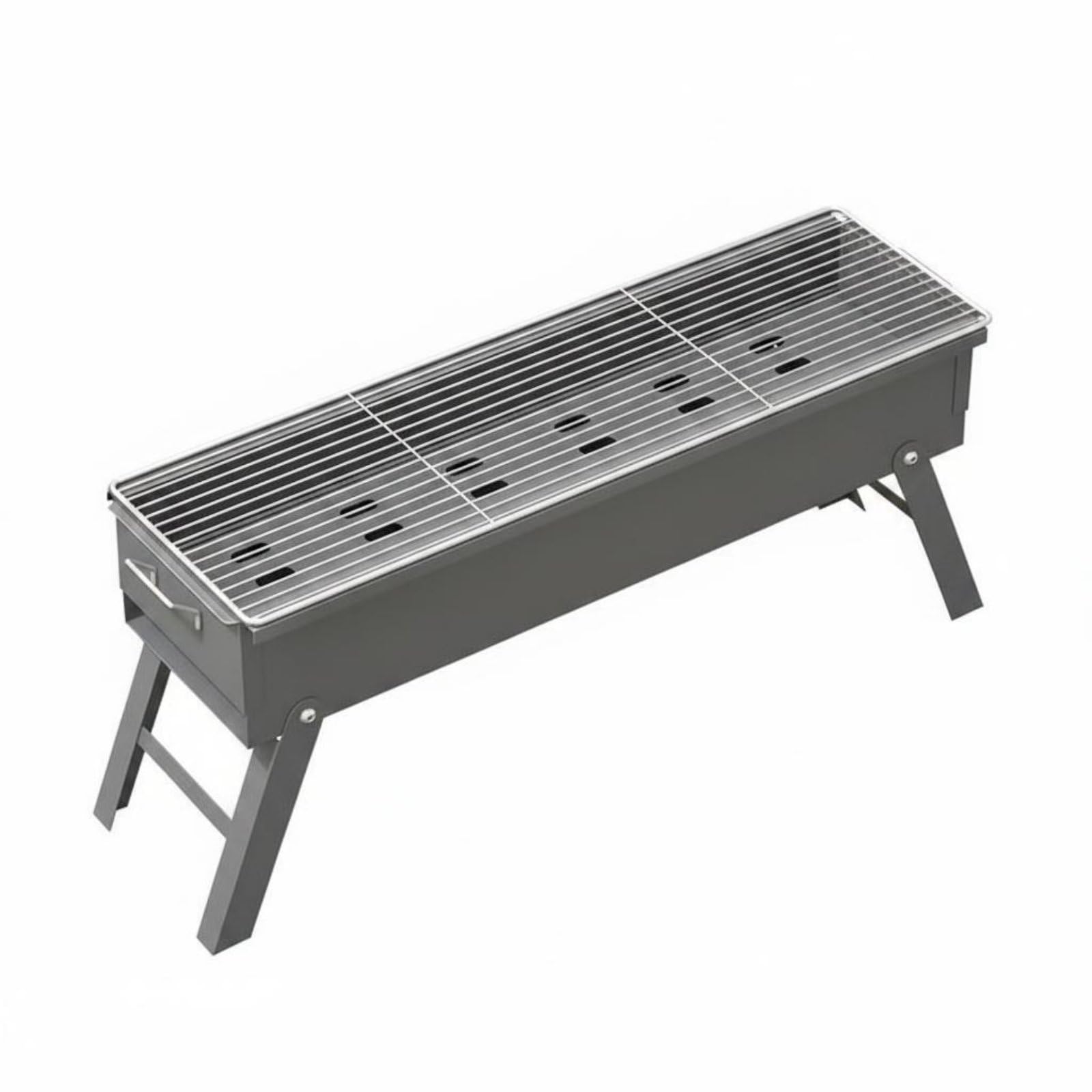 Baoblaze Barbecue a Carbone Portatile Griglia da Esterno Graticola Braciere in Acciaio Lega Spessa Design Pieghevole con Maniglie Trasporto Semplice, style to 3
