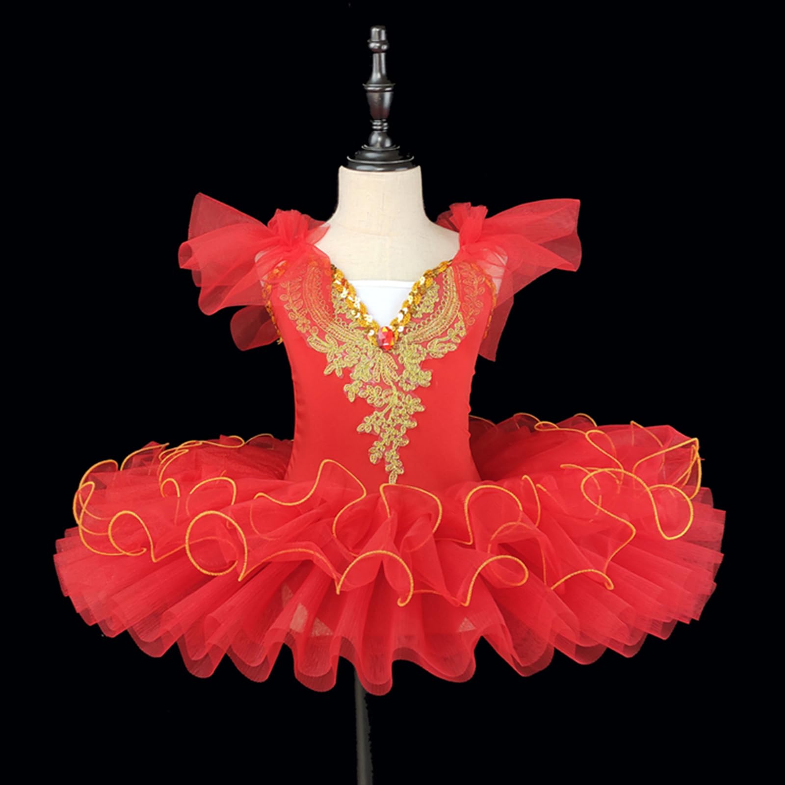 Vestito da tutù di Balletto Professionale Classico per Bambini, colorato, da Ballerina del Lago dei cigni, Costume da Ballo per Feste, Paillettes Lucide, Body da Ginnastica, abbigl