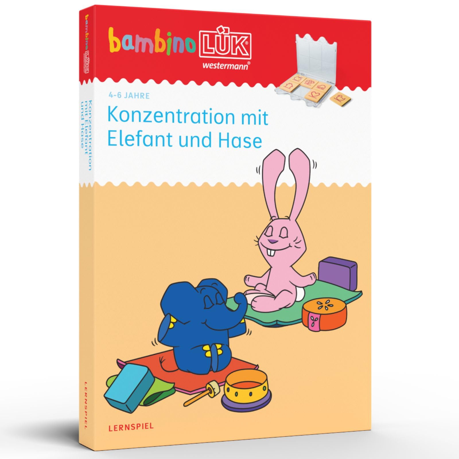 bambinoLÜK-Set. Kindergarten/Vorschule Konzentration mit Elefant und Hase