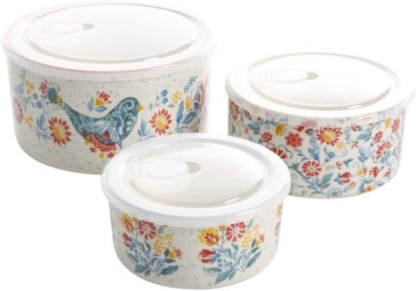 70% Off Everything The Pioneer Woman Mazie 6-Piece Round Ceramic Nesting Bowl Set with Build-In Steam Release Greatest Product The Pioneer Woman Mazie 6-Piece Round Ceramic Nesting Bowl Set with Build-In Steam Release