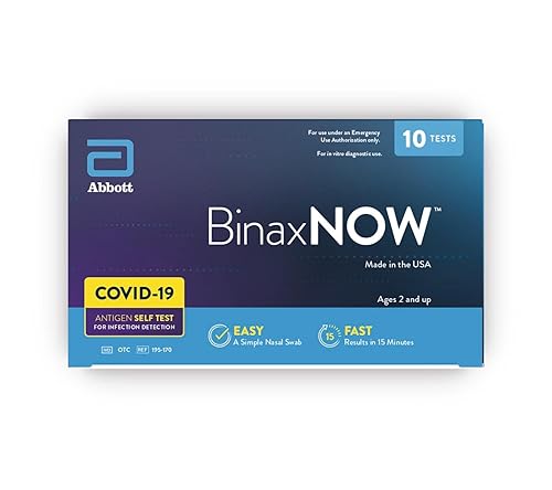 Miniatura 24 de BinaxNOW Autoprueba de antígeno COVID-19, 1 paquete, 4 pruebas en total, prueba de COVID con resultados de 15 minutos sin enviar a un laboratorio