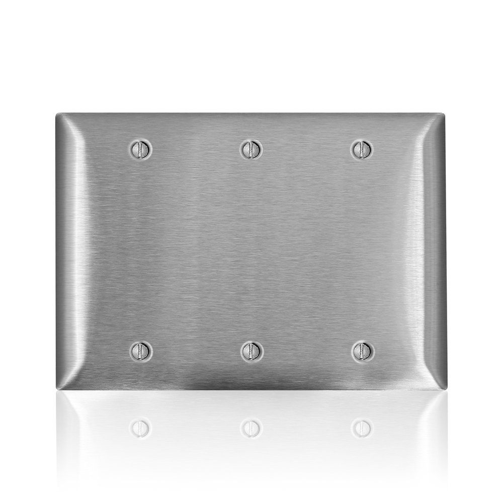 Plaque murale en acier inoxydable Leviton SL33 finition élégante pour votre maison