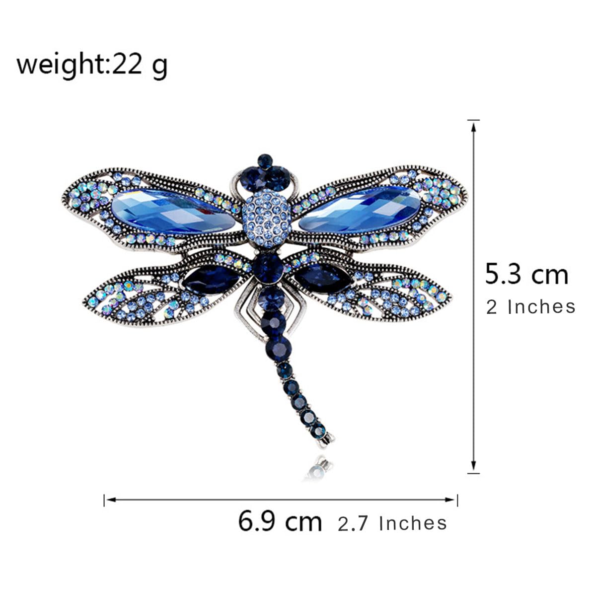 FAIRYGATE Anti Exposure Fixed Brooches Women Unisex Vintage Rhinestone Office Party Brooch Pins Lapel Pin Dress Suit Accessories Boutonniere - 2