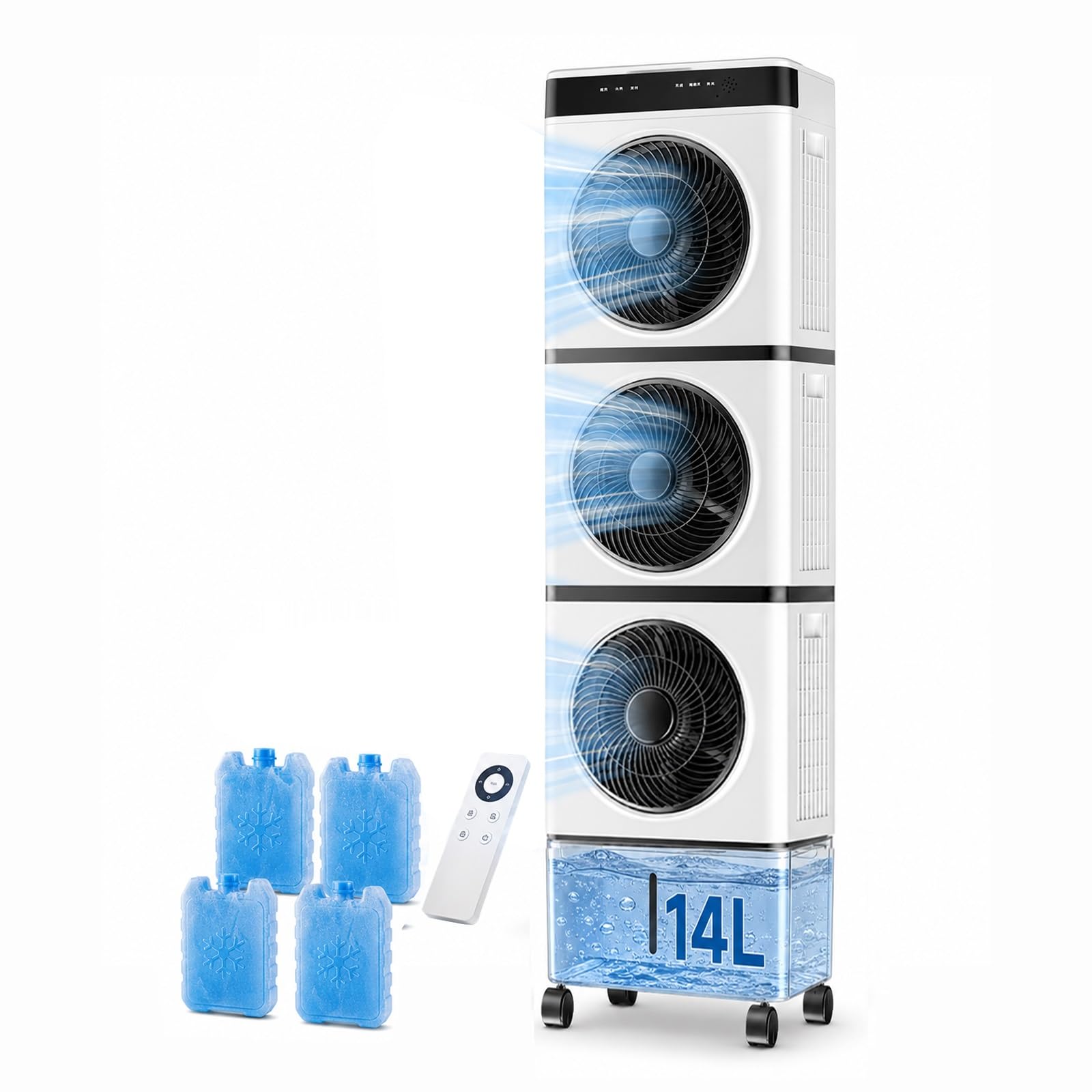 Evaporative Air Cooler Swamp Cooler Portable 3-Speed