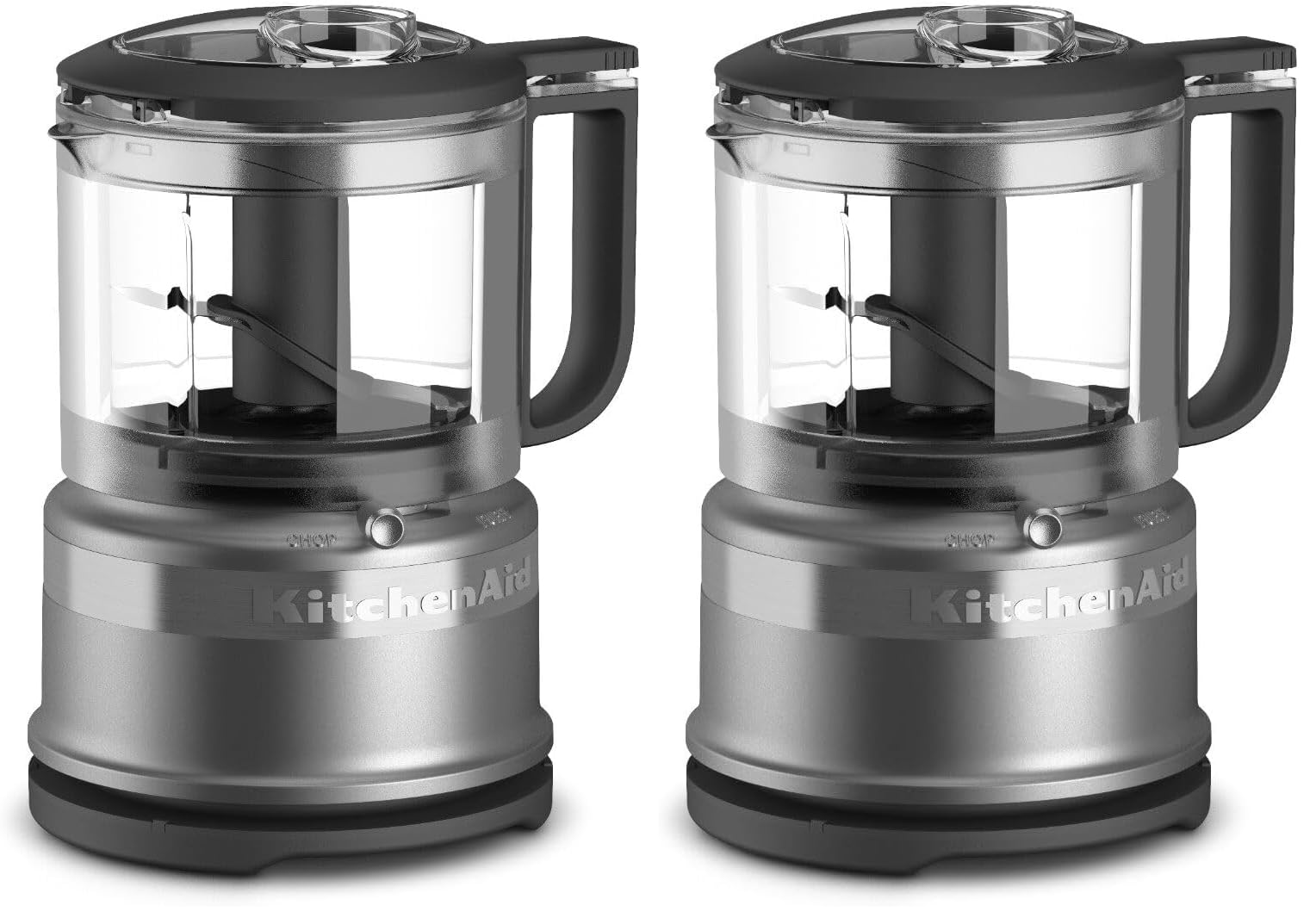 KitchenAid 3.5 Cup Food Chopper KFC3516CU, Contour Silver (Pack of 2)