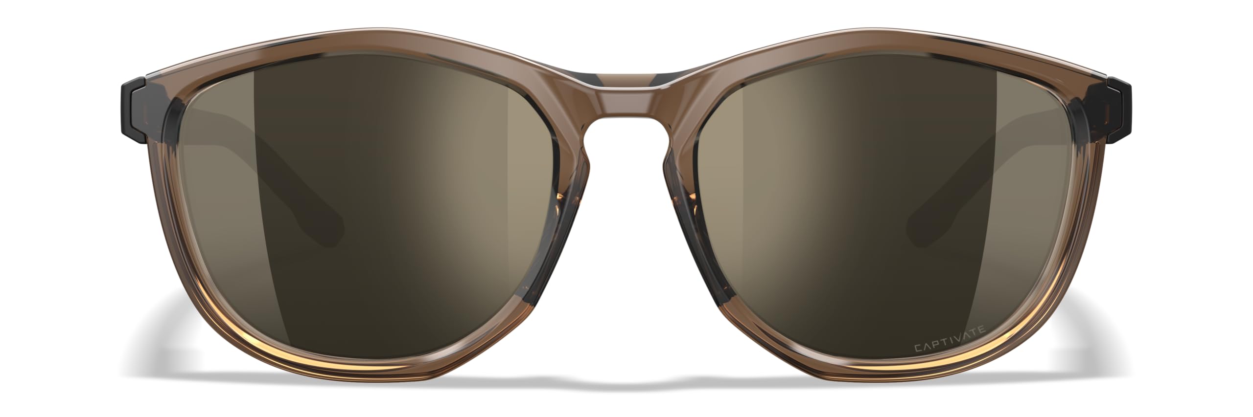 Wiley X WX Bravo - Gafas de sol de seguridad para hombres y mujeres, inastillables, protección UV, lentes de espejo de tungsteno, marcos de cristal brillante con patillas negras mate, ANSI Z87