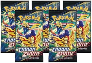 Pokemon Crown Zenith - 5 Booster Pack Bundle - 5 Sealed Booster Packs