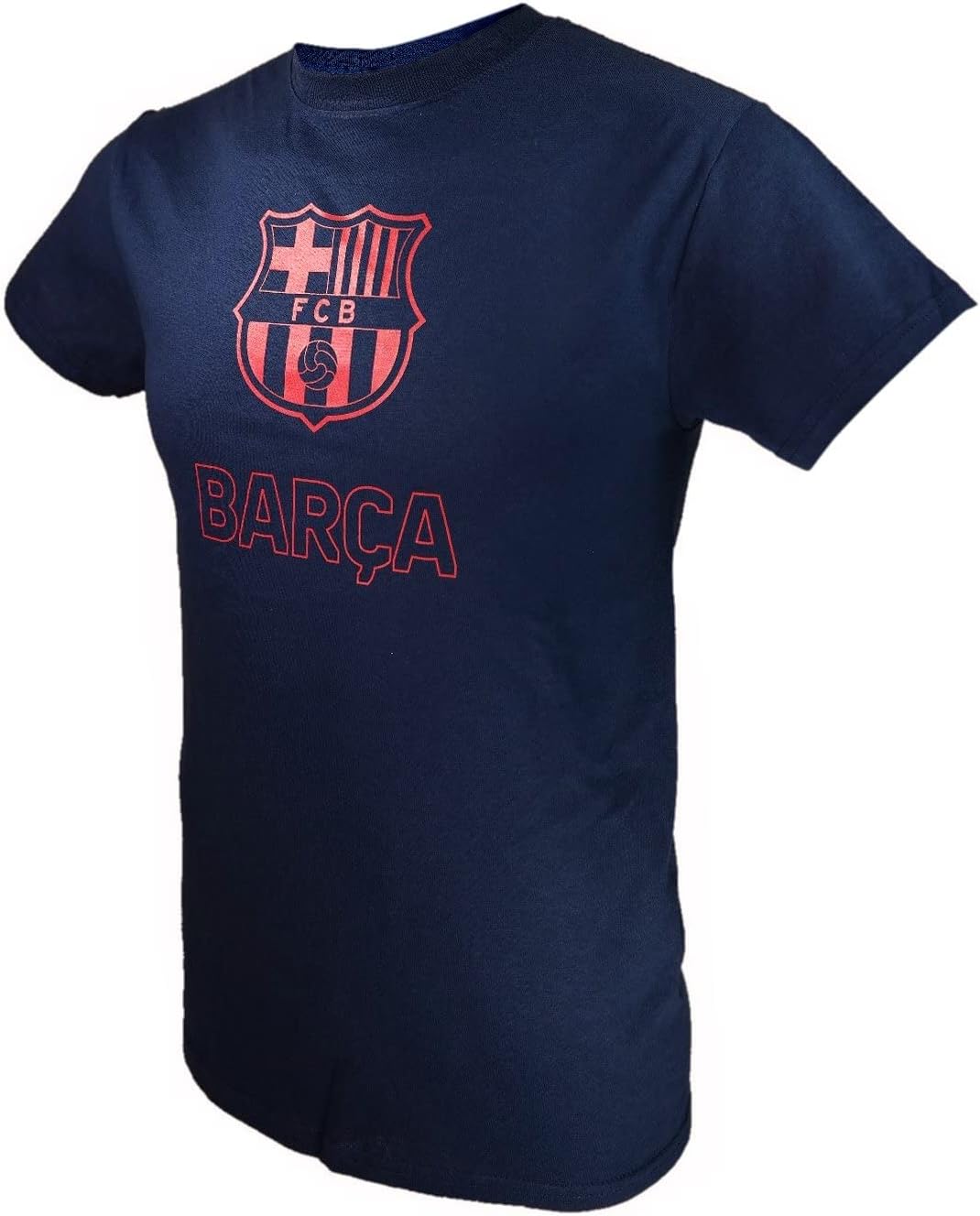 Icon Sports Men Compatible wit FC Barcelona Officially Licensed Soccer T-Shirt Cotton Tee -33