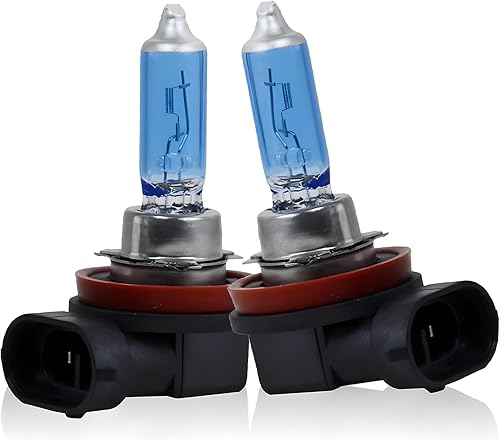 2 bombillas halógenas H11 para automóvil, bombillas ultra blancas, bombillas antiniebla delanteras de 12 V 100 W, bombillas superbrillantes de haz