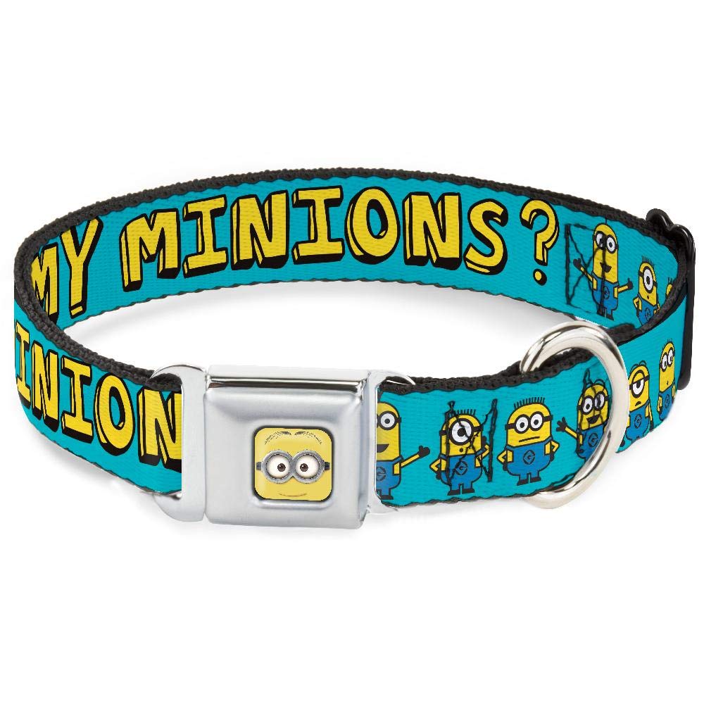 Collier de chien Minion Dave Buckle Down DC-WDS035-WS DSA réglable de 13 à 18 pouces