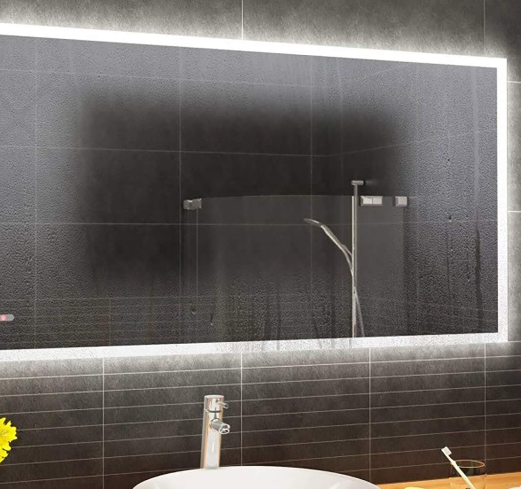 Genérico Lámina Antivaho Eléctrica para Espejo de Baño 60x40 cm | Cobertura hasta 75x55 cm | 60W 220V | Autoadhesiva | Antiempañante Espejo Baño