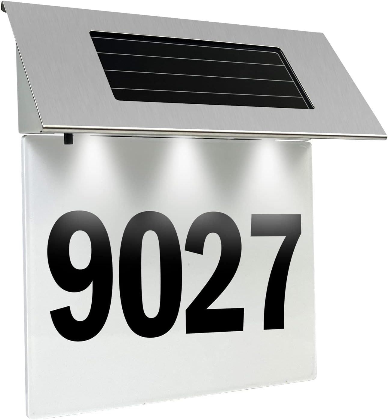 Krightlink House Numbers Address Sign Number Light, Solar