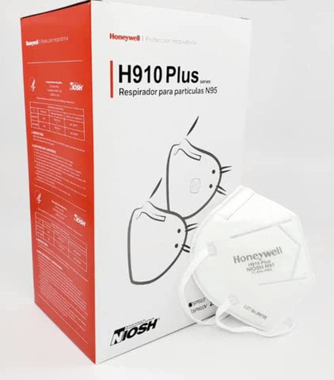 Honeywell H910 Plus Mask Niosh Version DF300H910 50 pieces per box