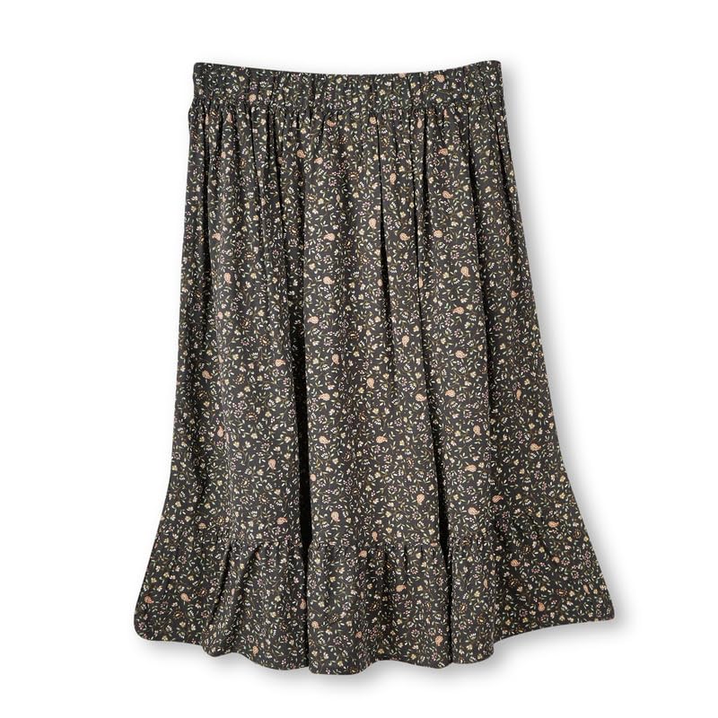 Image of Girls Overlap Rayon Skirt