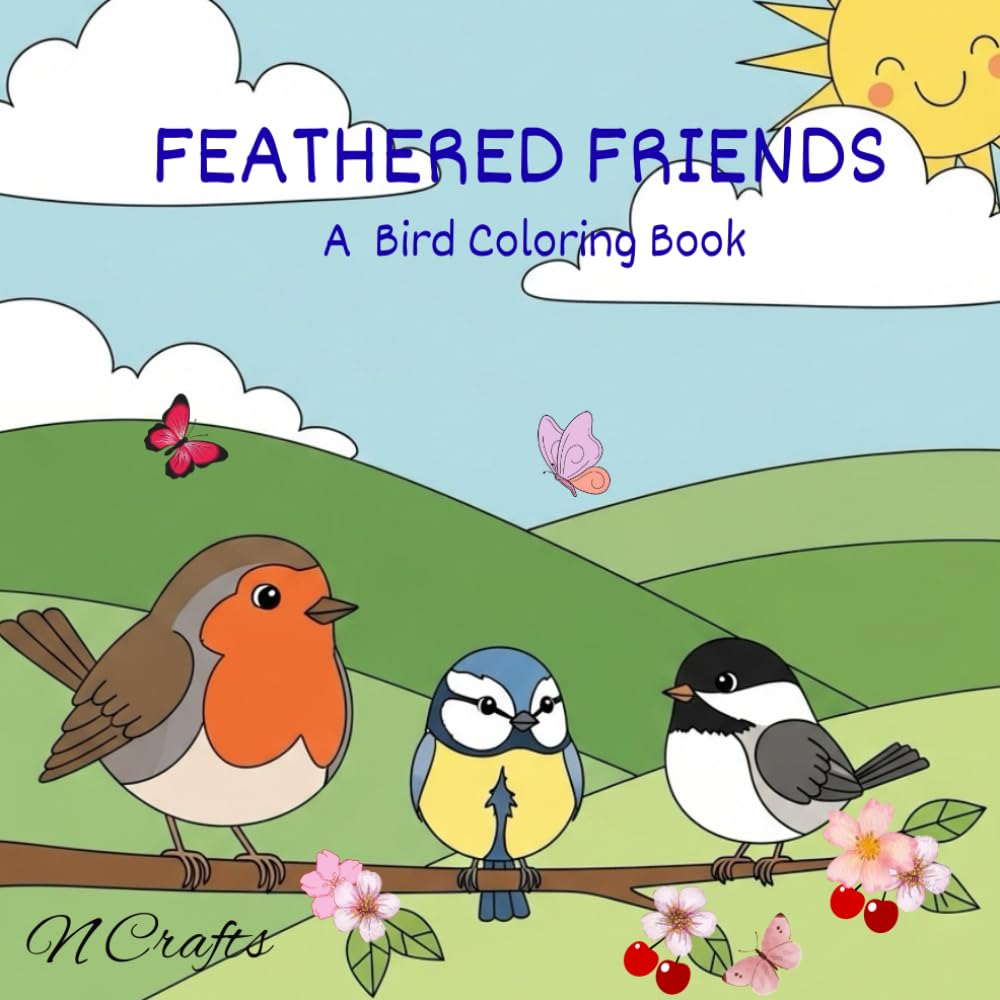 Feathered Friends: A Bird Coloring Book