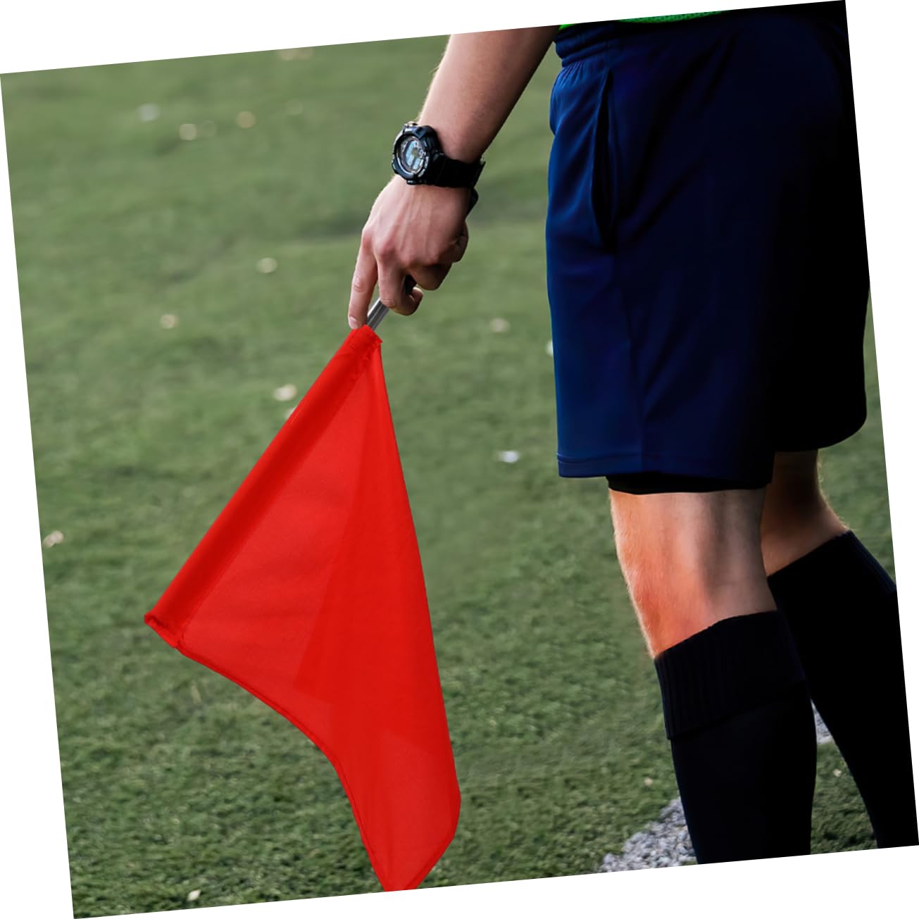 POPETPOP 4 Set Bandiere Segnalazione Per Sportivi Bandierine Maneggevoli Inossidabile Per E Guardalinee Calcio E Altri Sport All 3 * 4