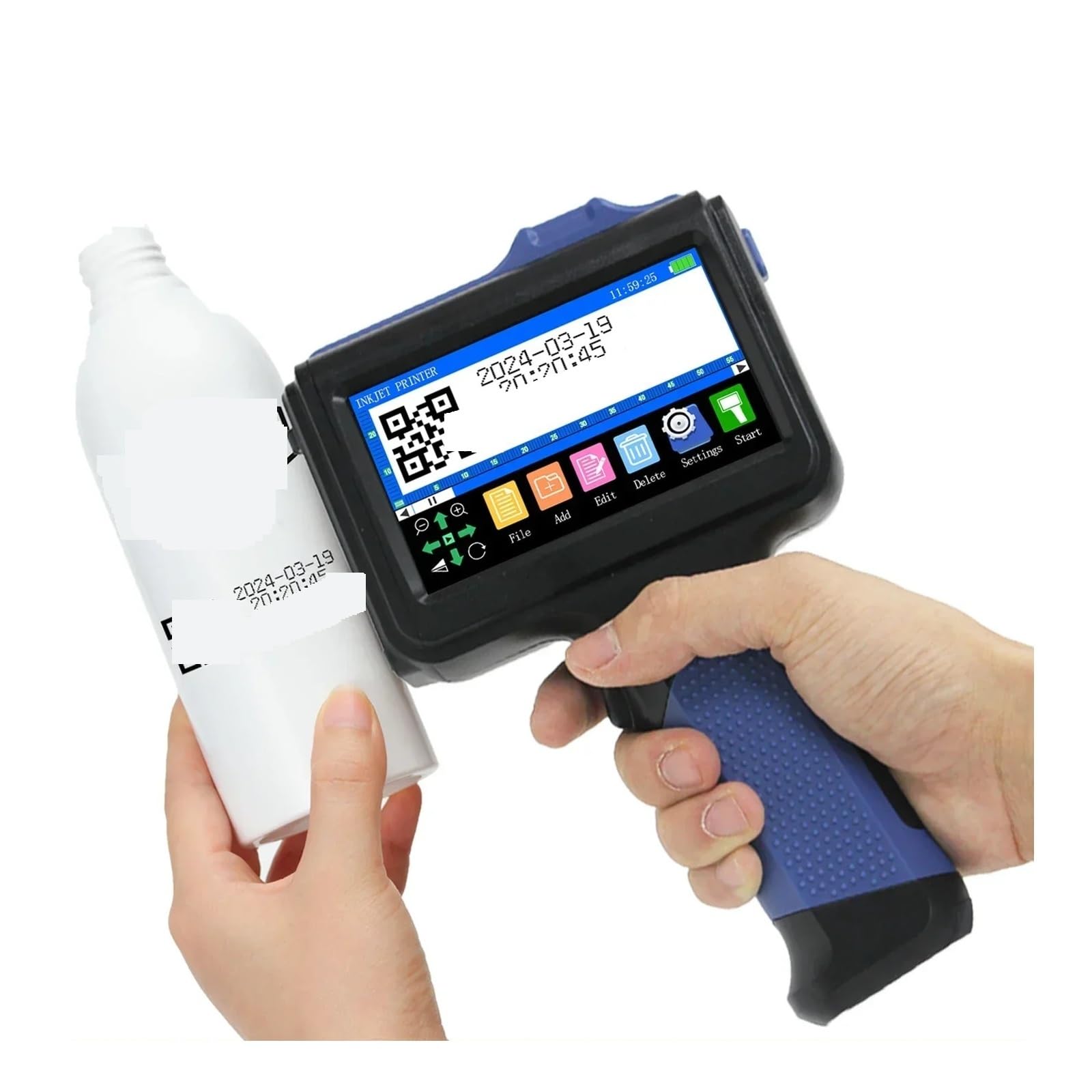 Imprimante jet d'encre portable pour marquer date et logo facilement