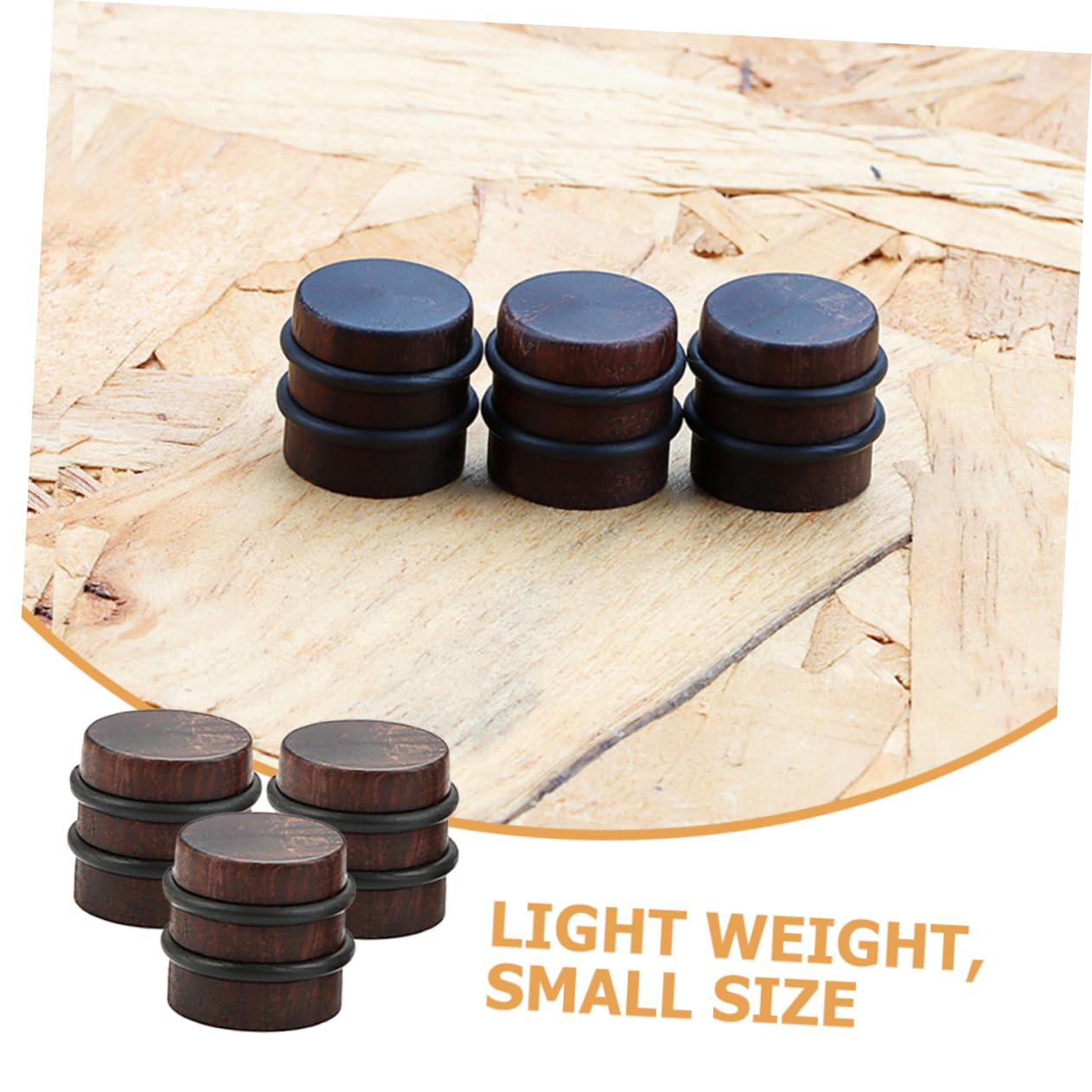 Toddmomy 5sets Bass-Guitar-Hardware Guitar Pointer Volume Tone Control Knob Wood Volume Knob Accessories 3pcs*5