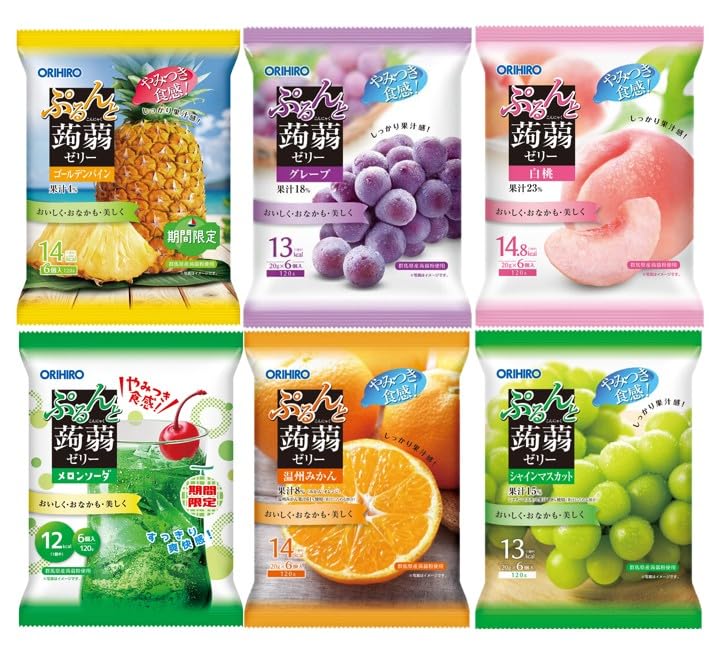Amazon.co.jp: 【セット商品】オリヒロ ぷるんと蒟蒻ゼリー パウチ 6袋
