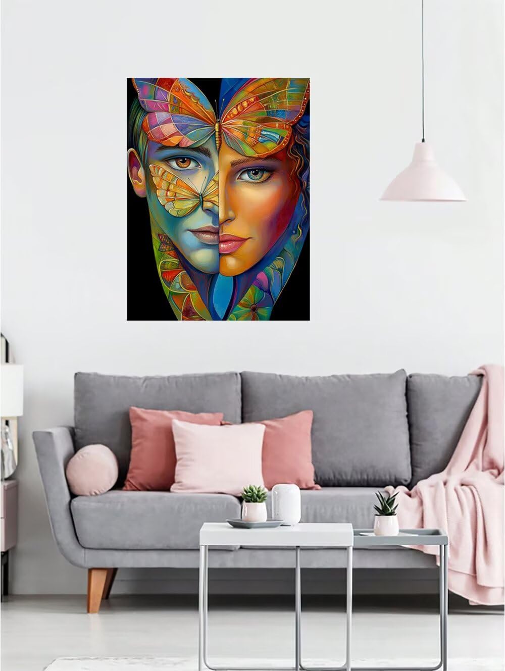 Diamond Painting Adulti Astratto Rotondo Diamond Painting 100x135cm a-2882 | Mariposa Diamond Painting Kit Completo, Dimensioni Diamantini Crystal Art, Hobby Creativi Adulti Decorazioni da Parete e Casa