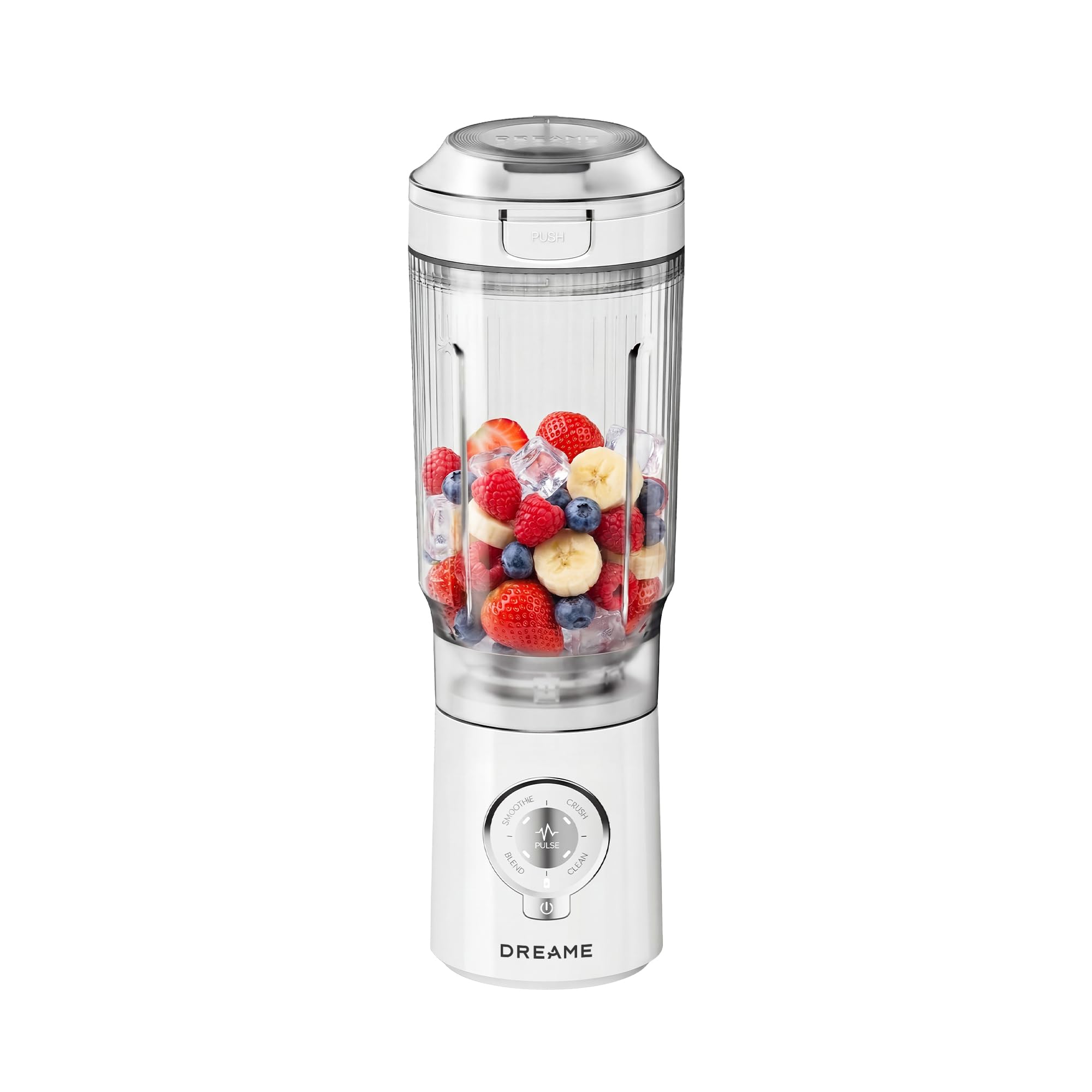 DREAME PortFresh Frullatore Portatile, Base Rimovibile, Ricarica Rapida, Bicchiere 880 ml Senza BPA (Capacità 500 ml), 5 Funzioni Preimpostate, Modalità di Autopulizia,Lavabile in Lavastoviglie,Bianco - 2