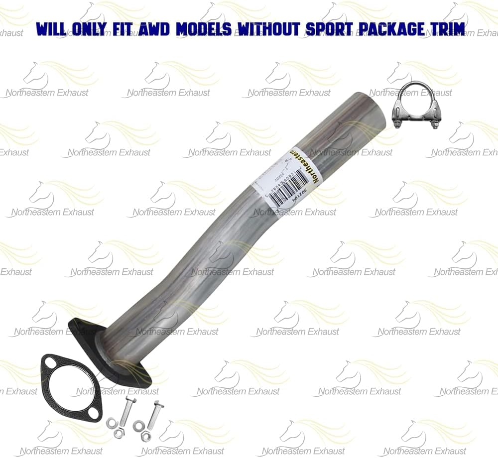 Exhaust Intermediate Pipe Compatible for 2005-2006 Buick Terraza 3.5L | Stainless Steel | Northeastern Exhaust | Free Clamp, Gasket, and Bolt Kit Included | Direct-Fit Replacement
