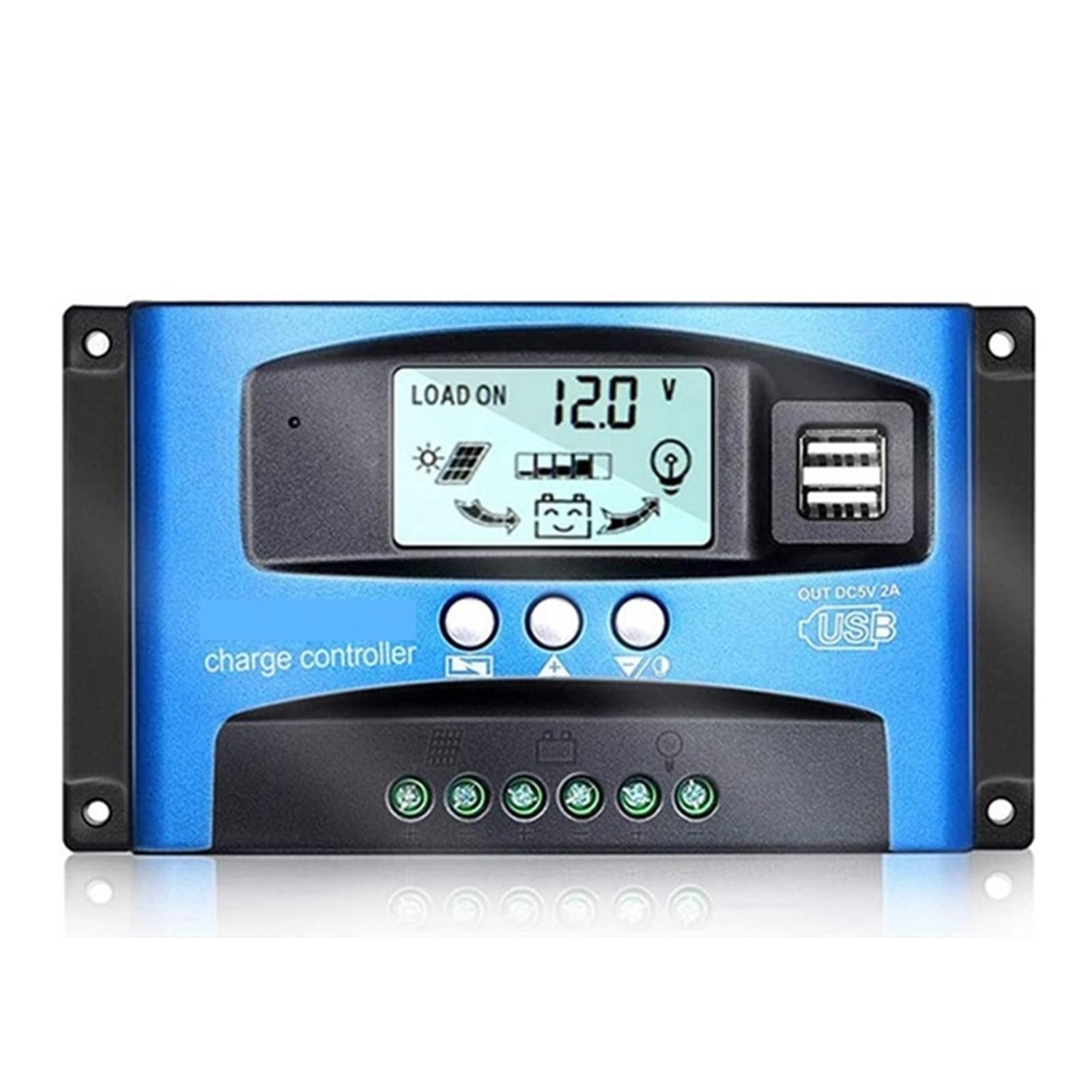 Contrôleur de Charge Solaire MPPT Haute Efficacité 100A avec Écran LCD