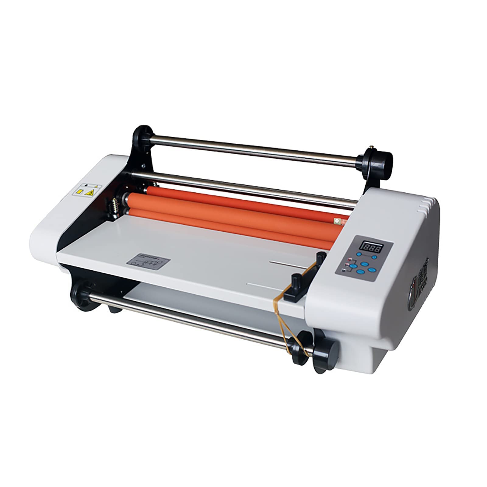 Elektryczne maszyny do laminowania termicznego, laminator do folii na zimno z wyświetlaczem LCD, regulowana temperatura, szybkie nagrzewanie, grubość folii 0,1 mm-5 mm, do biura, szkoły