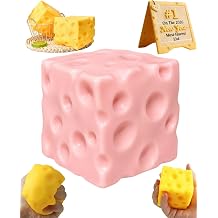 Big Cheese Squishy 3 Inch Soft Cheeses Slow Rising TPR Sensory Squeeze Toy