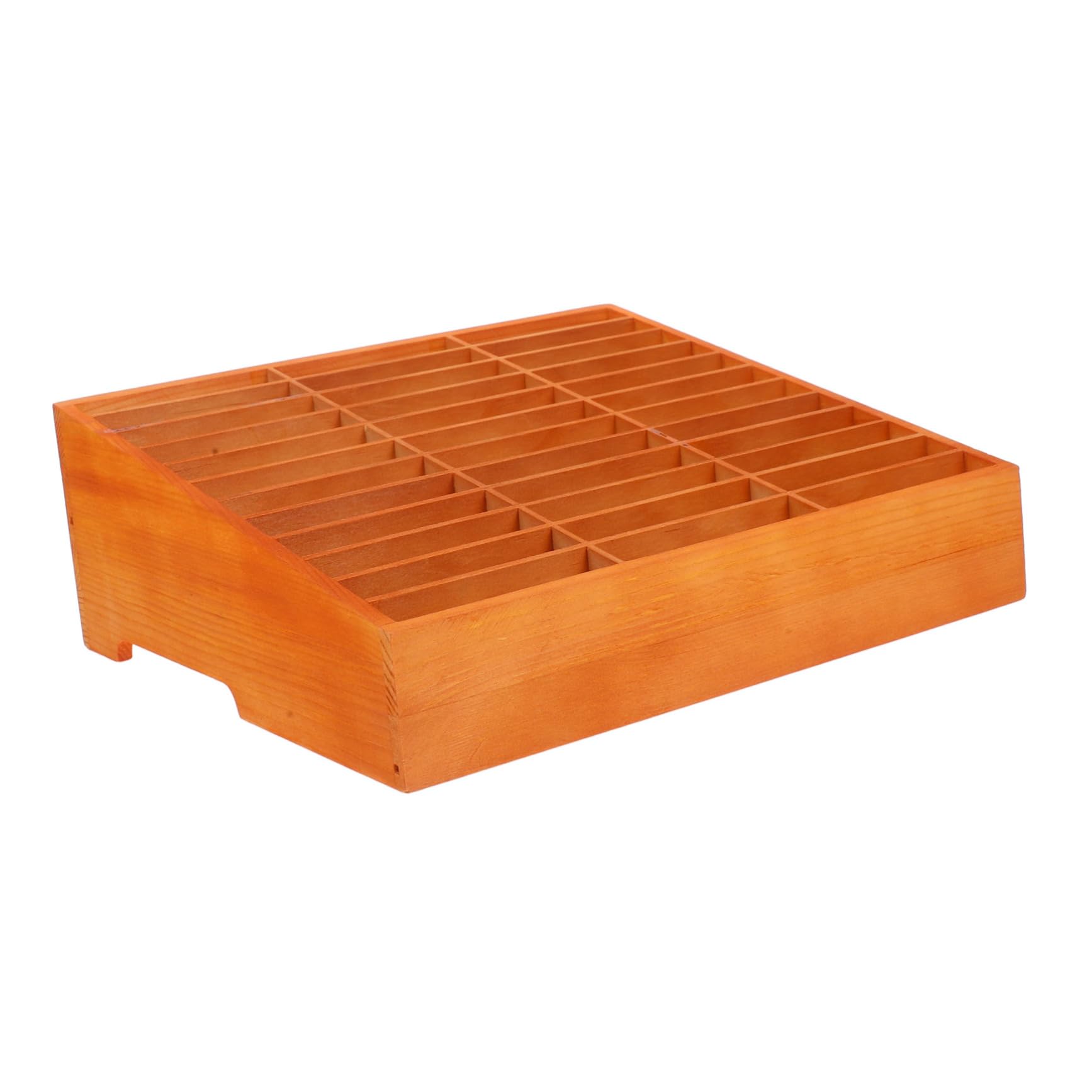 Scatola Porta Cellulari in Legno Scomparti Multipli da Scrivania | Organizer Desktop Multiuso per Ufficio, Struttura Robusta, Spazio per Cartelle e Forniture D’ufficio