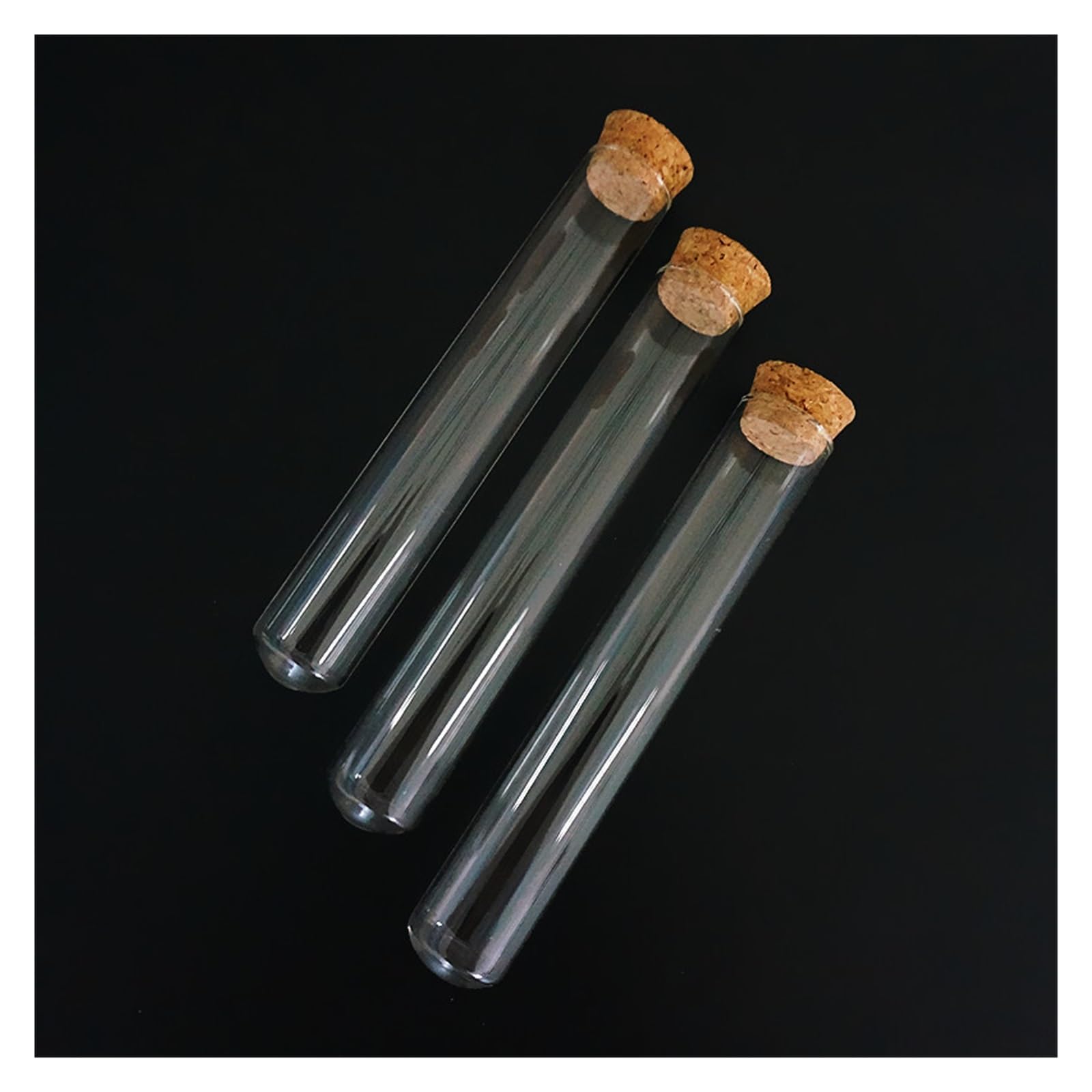 YYJzsw 24 Sztuk/partia 25x150mm Jasne Okrągłe Dno Szklane Probówki Z Korkiem Drewniane Korki Materiały Laboratoryjne