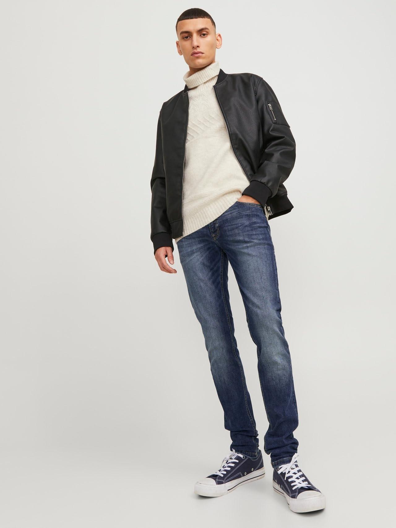 Jack & Jones Jjiliam Jjoriginal Agi 005 Noos Jeansy o dopasowanym kroju Mężczyźni